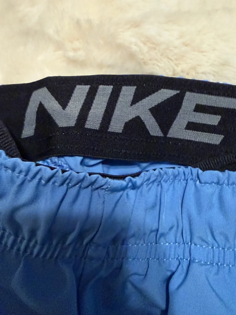 Nike Men’s Sky Blue Swim Athletic Shorts•S